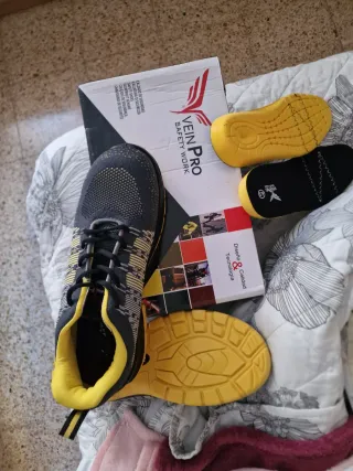 Calzado Seguridad Vein Pro Gris/Amarillo Talla 43