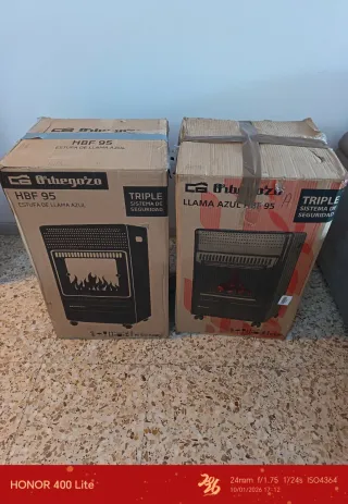Estufa Orbegozo HBF 95 Llama Azul
