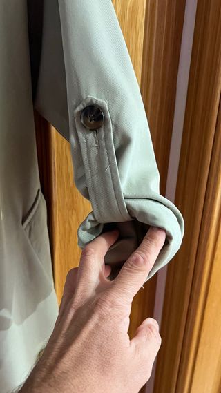 Gabardina Stradivarius verde  Mujer