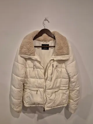 Chaquetón Zara Beige Talla M
