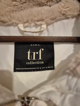 Chaquetón Zara Beige Talla M