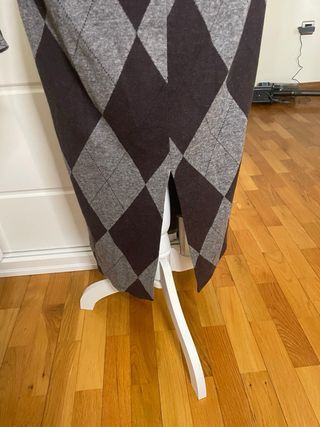 Vestido de punto Zara con rombos