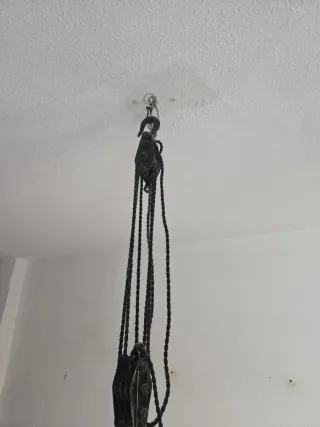 Lámpara industrial antigua colgante