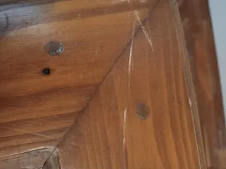 Mesa de centro madera decorada