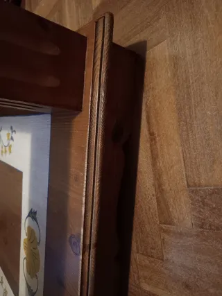 Mesa de centro madera decorada