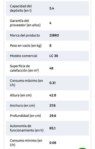 Estufa parafina Toyotomi