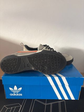 Tenis Adidas Continental Gris Naranja