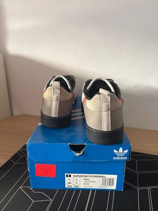 Tenis Adidas Continental Gris Naranja