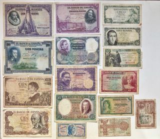 Lote x 16 Billetes Diferentes España