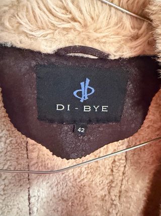 Abrigo piel vuelta Di-Bye Marrón Talla XL