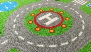 Alfombra infantil circuito coches Ikea