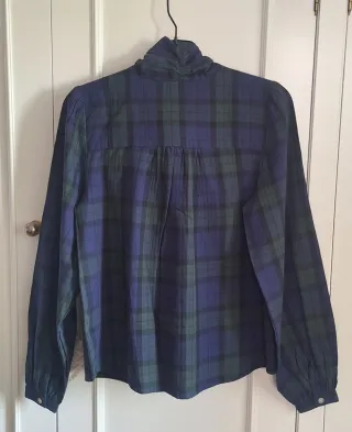 Blusa lazada tartán viral