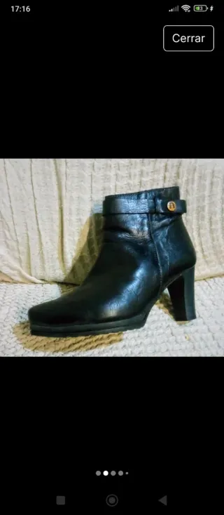 Botines Nature Talla 38 Negro