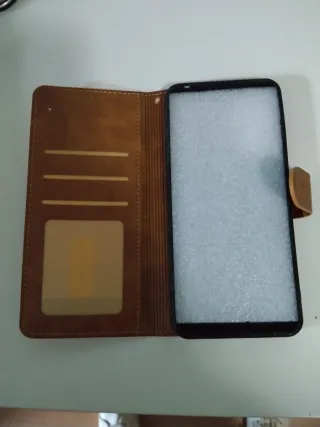 Funda TCL 40R - Roja y Marrón