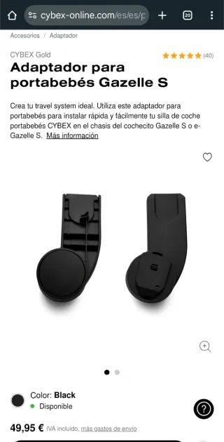 Adaptador Cybex Gazelle S _2