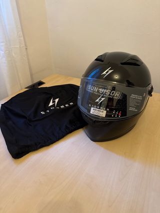 Casco Stormer Talla M Negro nuevo a estrenar