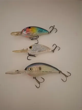 Lote 3 señuelos pesca Bomber
