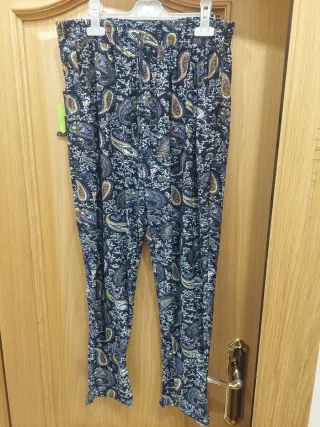 Pantalón estampado paisley talla XXL