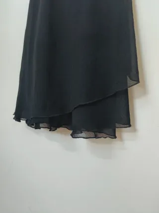 Vestido Vintage 2000 con adornos dorados