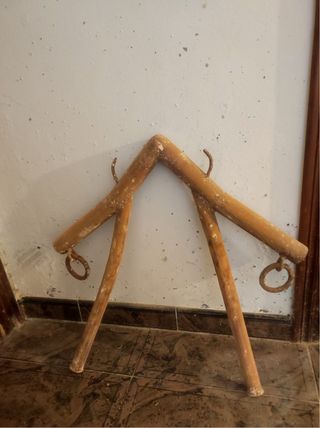 Yugo de madera para bueyes Antigüedades