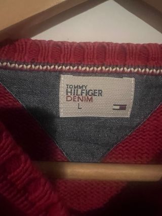 Jersey Tommy Hilfiger Rojo Talla L