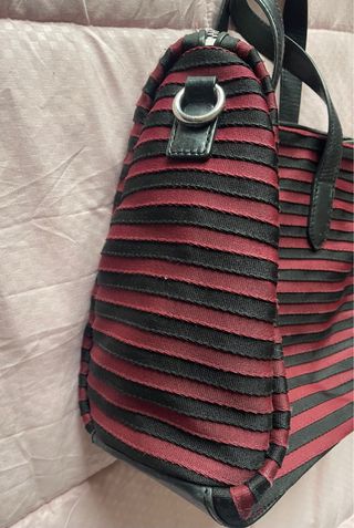 Bolso Bimba y Lola Rayas Rojo y Negro