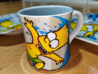 Vajilla Bart Simpson 4 piezas porcelana