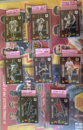 Cromos Firmados Adrenalyn xl liga italia y Francia