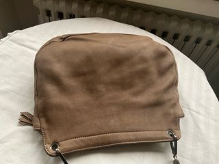 Bolso Piel Pelleteria Veneta Beige/Marrón 35x27