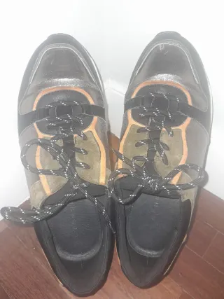 Zapatillas deportivas mujer negras y verde oliva