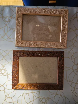 Lote 3 marcos de madera