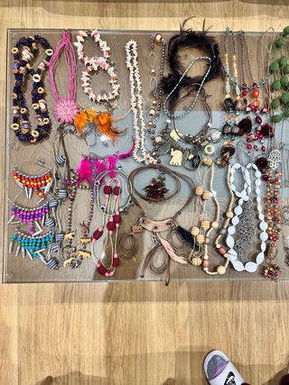 Lote Collares Bisutería Multicolor casi 60 ud.