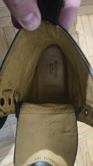 Testoni Ankle Boot Antique Calf Black size 44,5