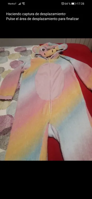 Pijama bata disfraz Unicornio