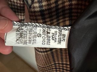 Abrigo cuadros largo