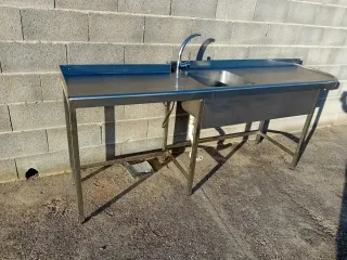 Fregadero industrial acero inoxidable