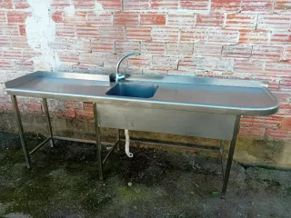 Fregadero industrial acero inoxidable