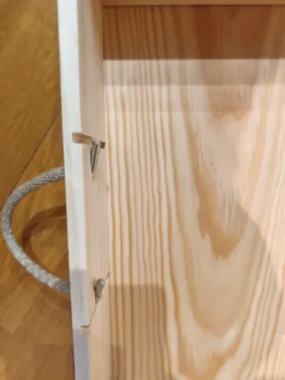 Caja de madera botellero