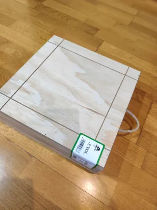 Caja de madera botellero