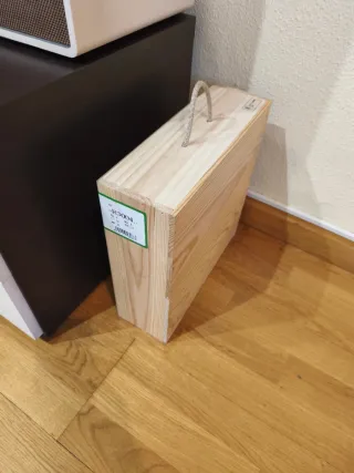 Caja de madera botellero