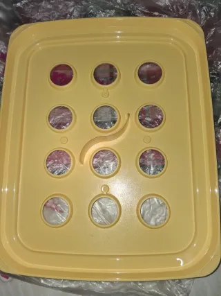 Stampo Ravioli Tupperware Giallo Arancione