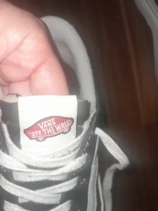 Deportivas Vans Negras y Blancas Talla X