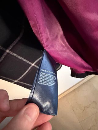 Abrigo largo cuadros Tommy Hilfiger