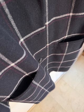 Abrigo largo cuadros Tommy Hilfiger