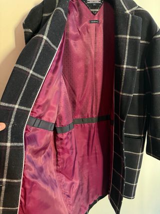 Abrigo largo cuadros Tommy Hilfiger