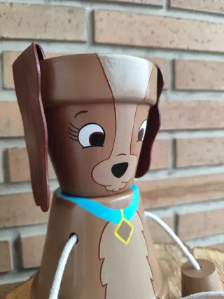 Maceta decorativa perro cerámica