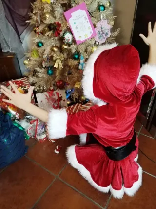 Costume da Babbo Natale Bambina