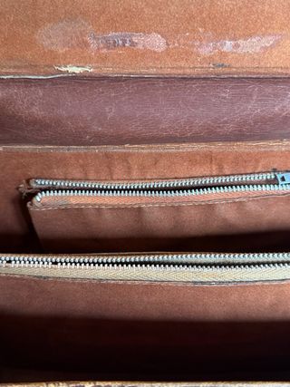 Bolso Piel Cocodrilo Marrón Naranja