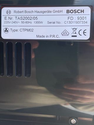 Cafetera Bosch Tassimo Negra