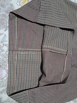 Falda corta cuadros multicolor